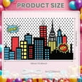 thumbnail image 5 of Hero Banner Colorful Design City Night Banner Party Backdrop for Birthday Party Baby Shower Photography Background, 5 of 9