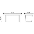 thumbnail image 2 of Atlas Dining Table Stone & Gold, 2 of 9