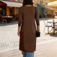 thumbnail image 4 of JUUNthy Long Cardigan for Women, Deep V Neck Long Sleeve Slim Fit Button Front Soft Knit Sweater Outerwear Beige L, 4 of 16