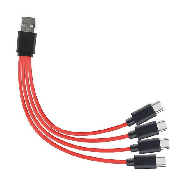 4-in-1 Laptop Converter Cable to USB A-Type-C Splitter Multiple Charging Cables