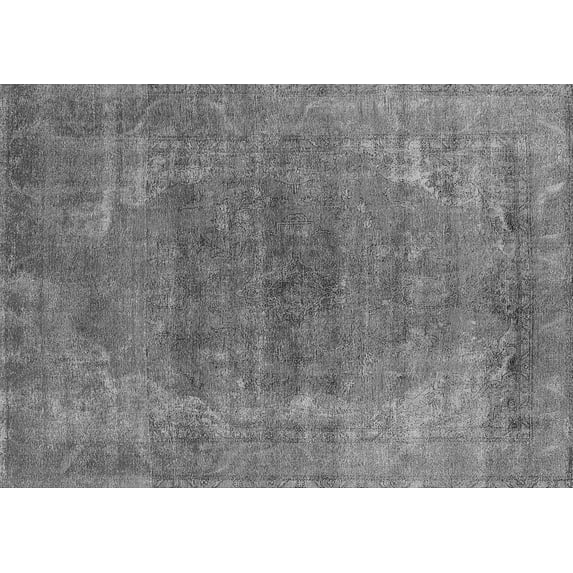 Ahgly Company Indoor Rectangle Oriental Gray Industrial Area Rugs, 7' x 10'