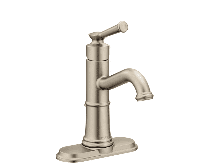 Moen Belfield Einhand-Wasserhahn Fürs Badezimmer – Poliertes Nickel, ADA-konform, Zeitloses Design