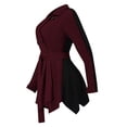 thumbnail image 5 of TopLLC Longues Robe à Manches Col Rond Mode Aguichant Femmes Patchwork Col Rabattu Robe Formelle de Travail Robe Femme, 5 of 5