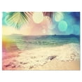 thumbnail image 2 of Plage Tropicale Colorée Sérénité - Grande Impression sur Toile de Bord de Mer, 2 of 3