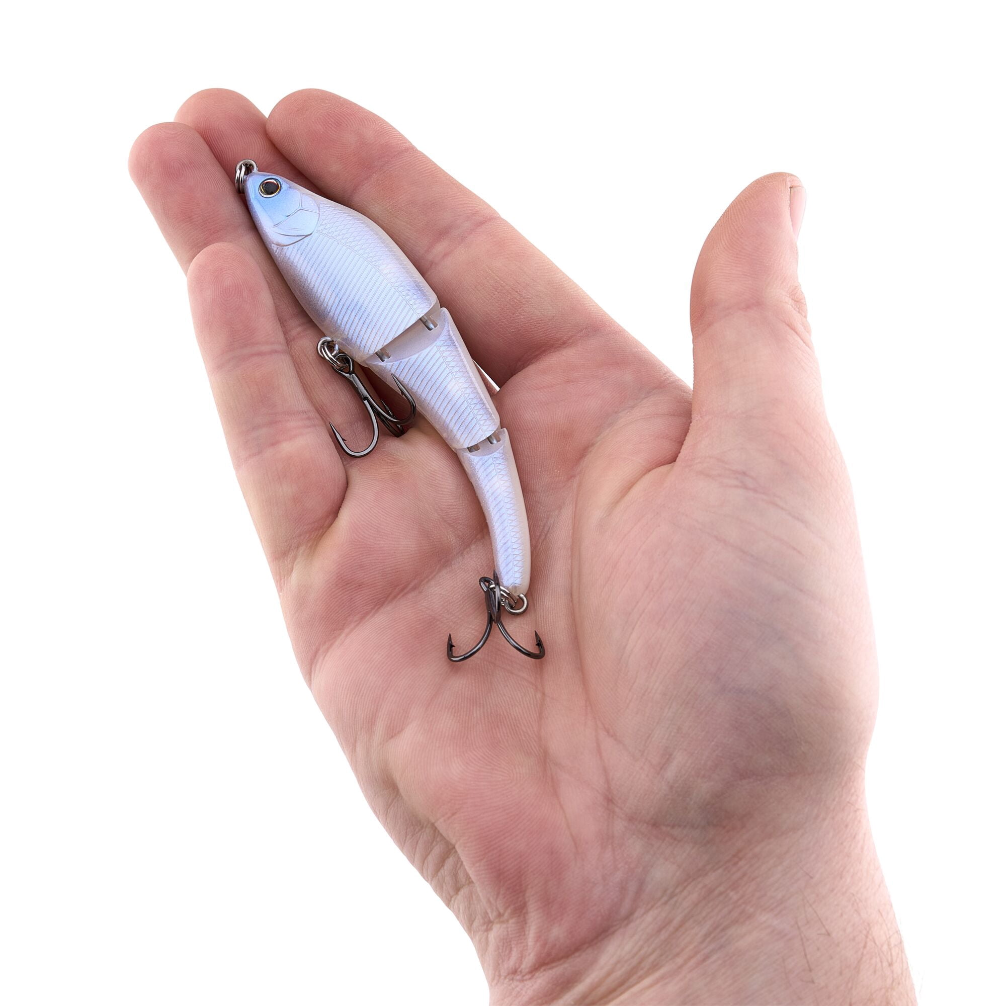 Berkley Magic Swimmer® Freshwater, 3.75 in, Swimbaits, Ghost White (1 Count)