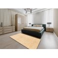 thumbnail image 4 of Ahgly Company Indoor Square Abstract Brown Gold Solid Area Rugs, 6' Square, 4 of 6