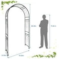 thumbnail image 3 of Kselythan Garden Arch Trellis,Metal Wedding Arch With Stakes,Garden Arch Arbor For Climbing Plants,Roses,Vines,Wedding Archway Decor For Lawn Patio Party Backyard, 3 of 6