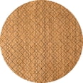 thumbnail image 1 of Ahgly Company Indoor Round Solid Orange Modern Area Rugs, 5' Round, 1 of 4
