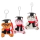 thumbnail image 2 of LLavero de oso de graduación, colgante de bolso, gorro de graduación, decoración de llavero de oso de peluche, 3 uds., 2 of 6