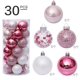 thumbnail image 3 of 30 piezas transparentes de 6 cm, adornos de bolas de plástico, adornos navideños para el hogar, bolas de Navidad colgantes para árbol de Navidad 2021, 3 of 4