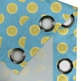 thumbnail image 3 of Ambesonne Lemon Grommet Curtain Single Panel, Slices Summer Sun, 50"x60", Sky Blue Yellow, 3 of 5