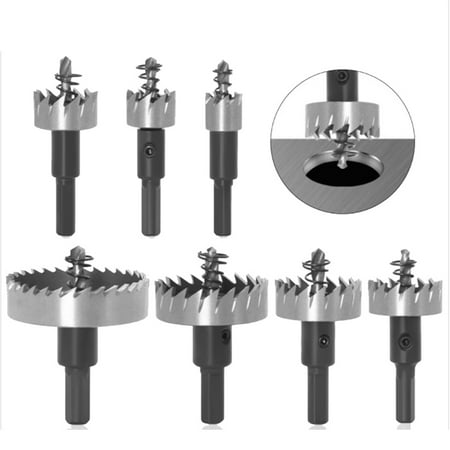 

BESTHUA 7 Piece Hole Cutter Set Carbide Hole Saw Kit for Metal Cutting