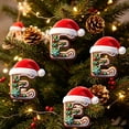thumbnail image 4 of Christmas Letter Ornament, Acrylic Alphabet Hanging Pendant for Xmas Tree Decor, Personalized DIY Initial Christmas Ornament for Holiday Gift, 4 of 7