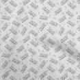 thumbnail image 1 of oneOone Cotton Cambric Gray Fabric Text Sewing Craft Projects Fabric Prints By Yard 56 Inch Wide, 1 of 1