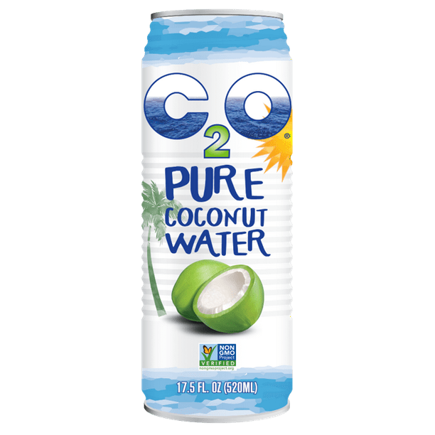 C2O Pure Coconut Water, 17.5 oz (Pack of 12)