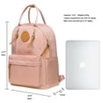 thumbnail image 2 of Mochila escolar unisex KAUKKO con compartimento para computadora portátil 10 pulgadas KS06-Pink, 2 of 5