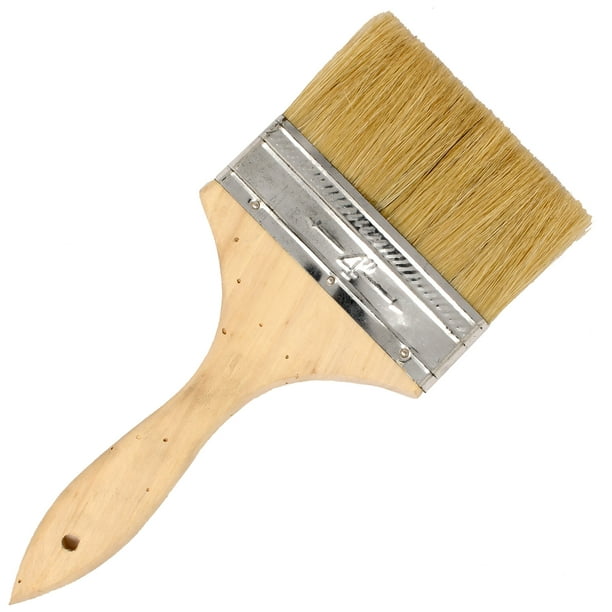 ALEKO Chip Paint Brush with Wooden Handle 4 Inches