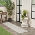 thumbnail image 3 of Nourison Courtyard Indoor/Outdoor Ivory/Silver 2'2" x 10' Area Rug (2x10), 3 of 9