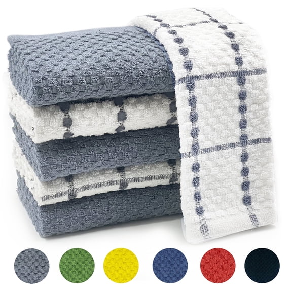 Evlmd Kitchen Towels, 15"x25", Dish Cloth, Spring Dish Towels for Kitchen, Terry Cloth Kitchen Towels, Kitchen Towels Set, Grey Kitchen Towels, Cute Kitchen Towels