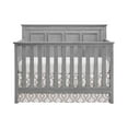 Oxford Baby Farmington 4in1 Convertible Crib, Rustic Gray, Wooden