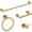Brushed Gold, variant on Bathroom Hardware Accessories Set, SUS304 Stainless Steel Towel Bar Set, Modern Towel Racks Holder for Bathroom, Toilet Paper Holder Wall Mounted 4 Pieces(18" Bar, Brushed Gold)