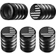 thumbnail image 3 of Tapa de vástago de válvula de neumático – (paquete de 5) tapa de aire de neumático de metal con revestimiento de plástico resistente a la corrosión a prueba de fugas bandera americana para coche camió, 3 of 4