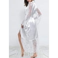 thumbnail image 5 of Women‘s Satin Silk Sleepwear Robe Babydoll Lingerie Nightwear Pyjamas Plus Size, 5 of 5