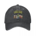 thumbnail image 2 of Gorra de béisbol para hombre con diseño especial de Navidad de Peanuts, Charlie Brown y Snoopy, de mezclilla desgastada, gorra de béisbol suave sin estructura, 2 of 5