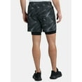 thumbnail image 3 of Athletic Works Men's and Big Men's 2 in 1 Gym Shorts with Liner, 6" & 8" Inseams, Sizes S-3XL, 3 of 5