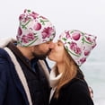 thumbnail image 5 of Kdxio Lilies Flowers Winter Beanie for Men Women Beanie Knit Hat Cuffed Cap Beanie Knit Chunky Snow Cap, 5 of 6