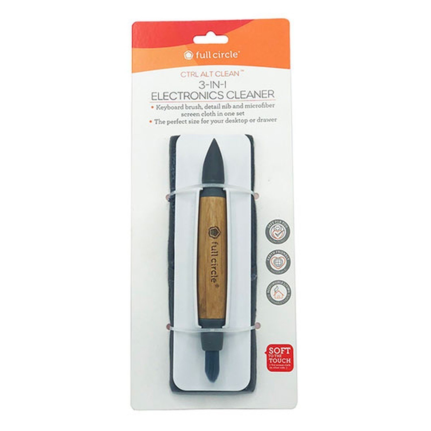 Full Circle Control Alt Clean 3in1 Electronics Cleaning Brush Set and