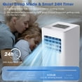 thumbnail image 6 of Canddidliike 3-in-1 Portable Air Conditioner with Cooling Fan Dehumidifier Function-10000 BTU, Room Air Conditioner with Remote Control,Dehumidifier, 6 of 11