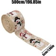 thumbnail image 5 of Christmas Ribbon - Ribbons for Crafting | Wired Christmas Ribbons | Snowman Strap for Crafts | Party Ornament | String Burlap Decorative 5.46 Yard for Homecoming Hair Flower Birthday Party Tree, 5 of 9