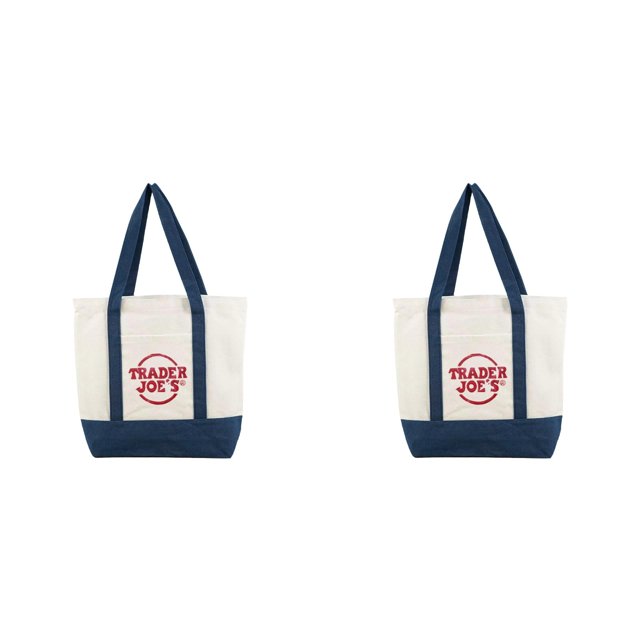 Clearance Deals! DomFun NEW Trader/’s Canvas Tote Bag Set Of A Bag HAND READY TO Trader Large Tote Bag Cotton Canvas Embroidered Bag