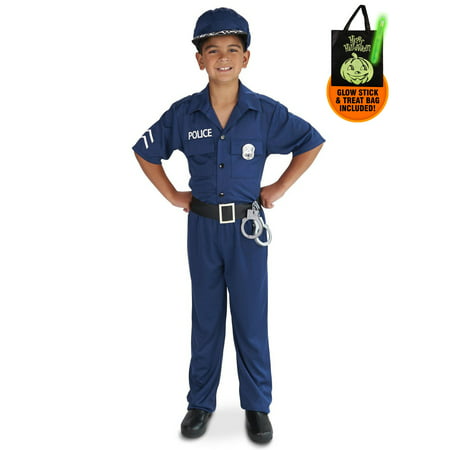 Police Officer Child Costume Treat Safety Kit-M