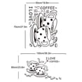 thumbnail image 2 of Coffee Wall Decal Decorative Removable Letter Wall Sticker Wall Art Sticker, 2 of 10