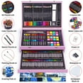 thumbnail image 5 of 145 Piece Deluxe Art Set with 2 x 50 Sheet Drawing Pad, Art Supplies Wooden Art Box, Drawing Painting Kit with Crayons, Oil Pastels, Colored Pencils, Creative Gift Box for Adults Artist Beginners, 5 of 5