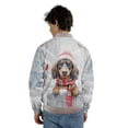 thumbnail image 5 of Playful Dachshund Welcomes Winter Snowy Day with Cardinal Bird All Over Print 3D Baseball Jacket Wiener Dog Lover Gifts Idea Bomber Jacket Softball - 12017, 5 of 6