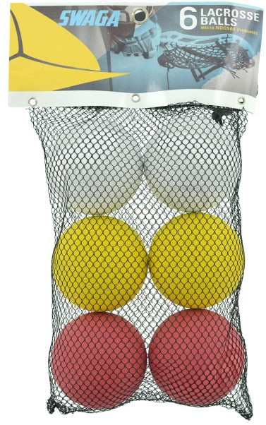 STX Lacrosse Balls in Mesh Bag Assorted Colors Pack of 6 