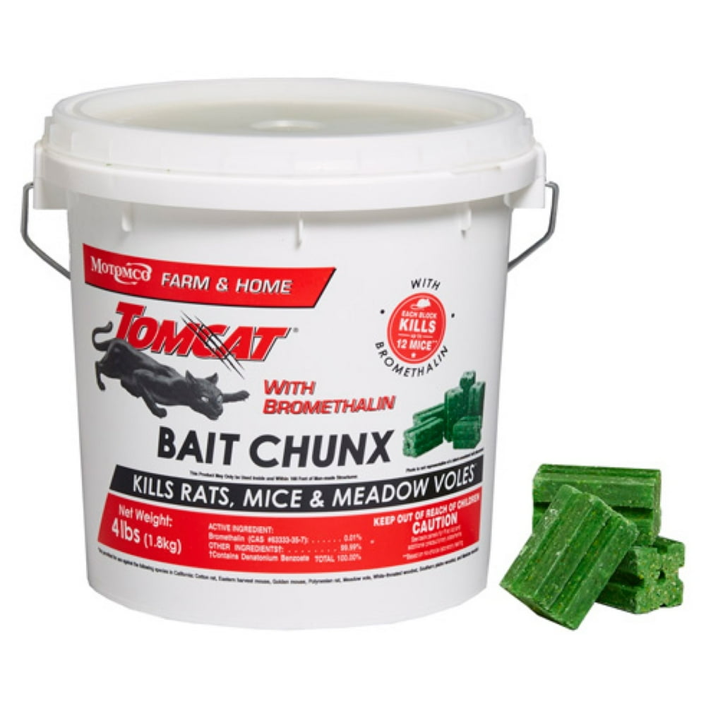 Tomcat With Bromethalin Bait Chunx Pail, 4 lb. - Walmart.com - Walmart.com
