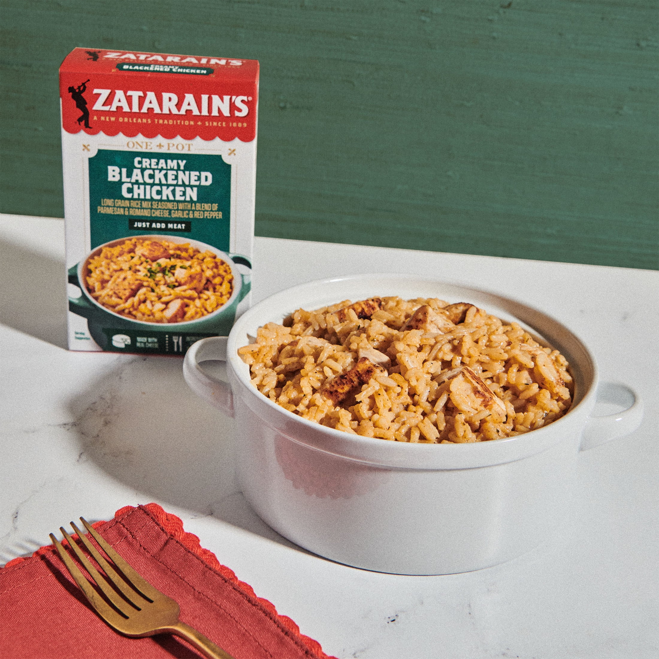 Zatarain's Creamy Blackened Chicken Rice Mix, 8.0 oz