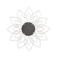 thumbnail image 4 of Contemporary Home Living 35.75" Silver Metal Flower Framed Wall Mirror, 4 of 5