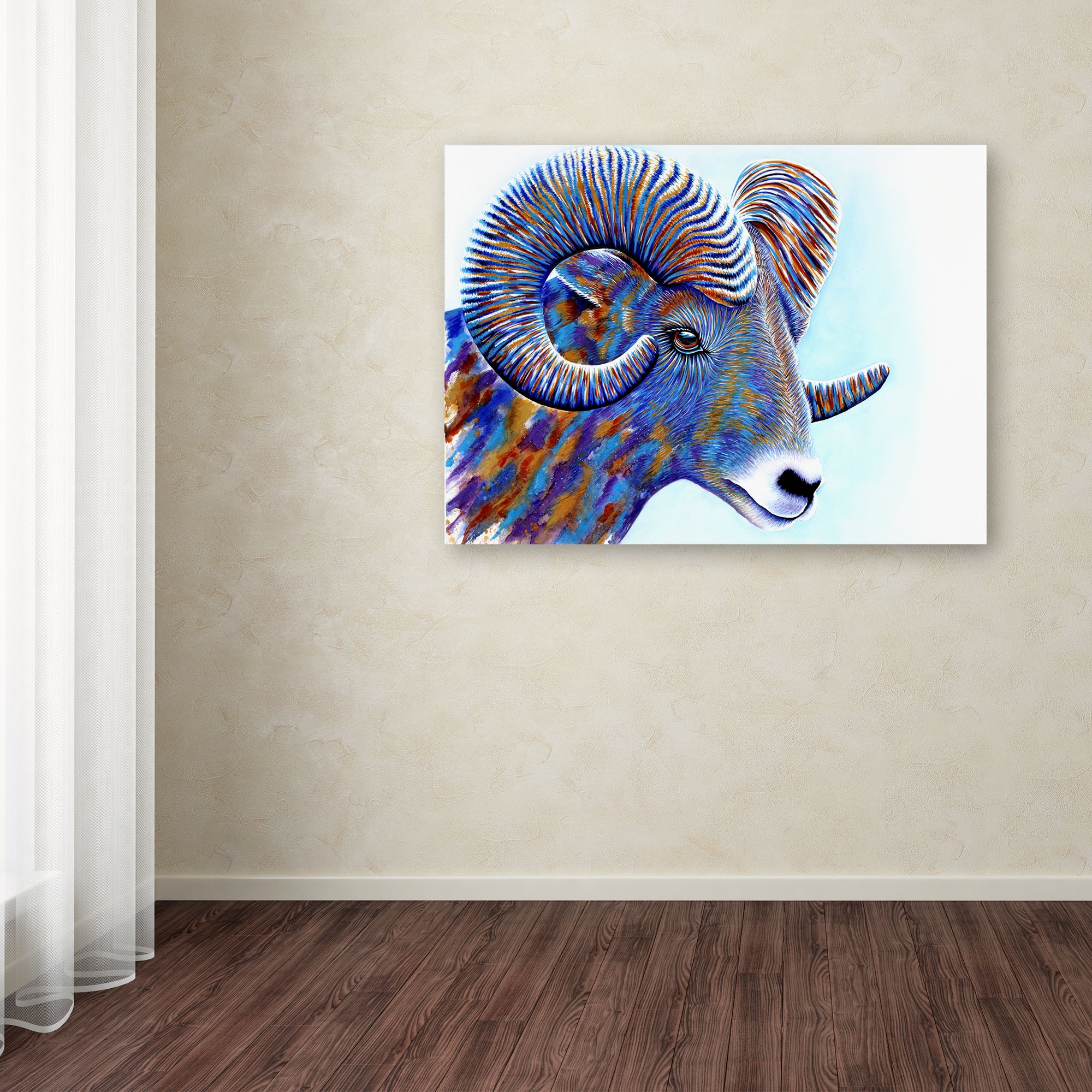 Trademark Fine Art 'Ram' Canvas Art by Michelle Faber
