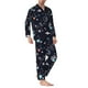 thumbnail image 2 of Balery Galaxy2 Pijama para Hombre de Dos Piezas con Manga Larga, Conjunto de Dormir y Descanso Suave con Bolsillos-Medium, 2 of 7