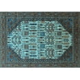 thumbnail image 1 of Ahgly Company Indoor Rectangle Oriental Light Blue Industrial Area Rugs, 8' x 12', 1 of 4