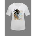 thumbnail image 3 of Lovelywholesale Butterfly Letter Figure Print T-shirt, 3 of 4