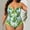 Green, variant on HOMBOM Womens Bathing Suit High Cut Swimwear Green One Piece Plus Size Swimsuit for Women Tummy Control