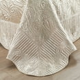 thumbnail image 4 of Home Soft Things 4 Piece Quilted Satin Bedspread Set - Champagne - Oversize King (120" x 120"), 4 of 7