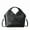 Black, variant on New Top Layer Cowhide Braided Women's Work Handbags Triangular Design Fashionable Soft Genuine Leather Tote Crossbody Bags