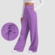 thumbnail image 1 of HongQid Women's Elastic High Waist Wide Leg Loose Casual Pants Joggers Lounge Sweatpants with Pockets, 1 of 6